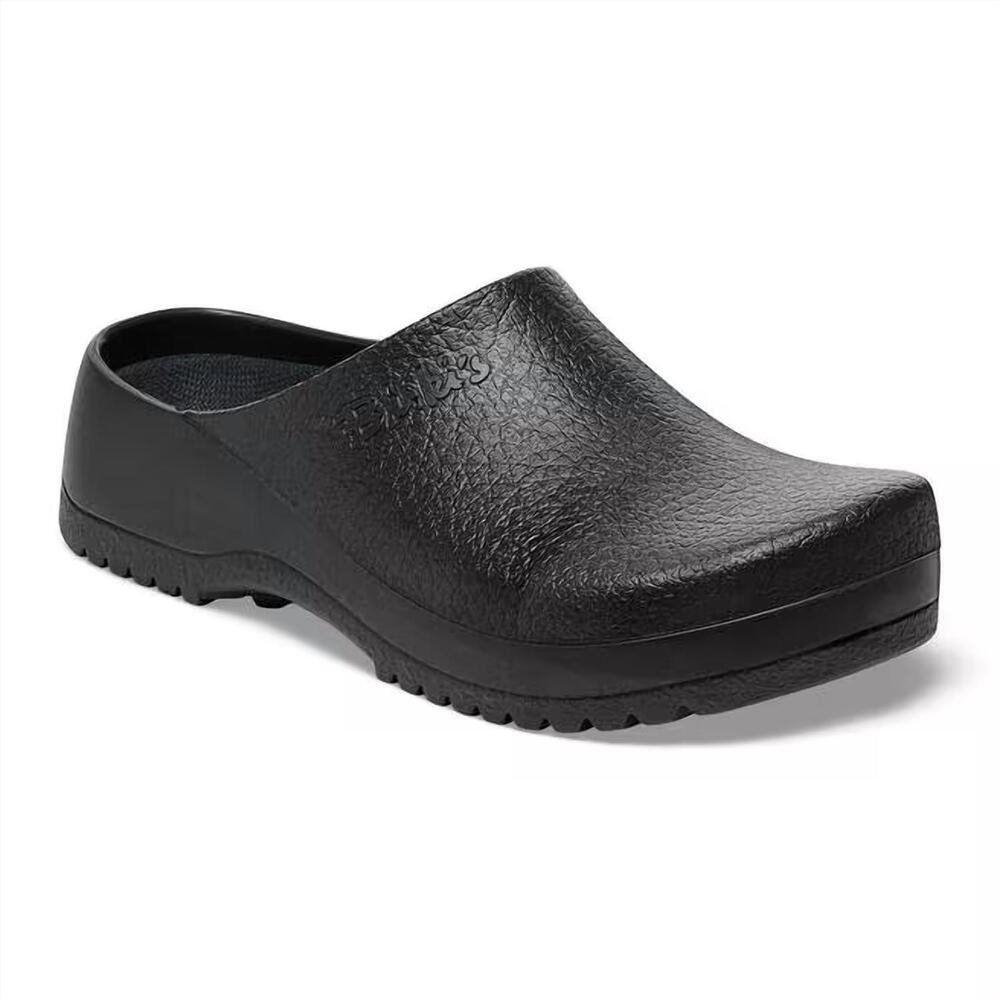 NEW BIRKENSTOCK unisex super-birki clog shoes in black